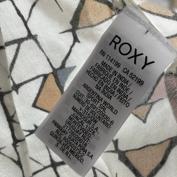 ROXY Sundress Tube Tank Strapless Mini Short Summer Beach coverup Dress - Med - Picture 15 of 17